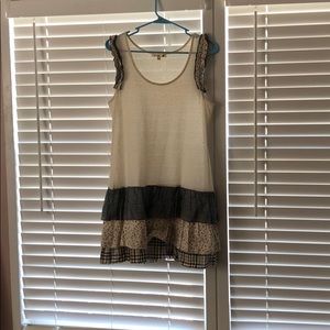 Long layering tank with ruffles